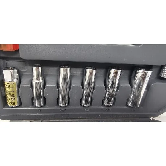 Vintage Alltrade 50 Pc SAE & Metric Socket Set New In Case - Picture 4 of 12